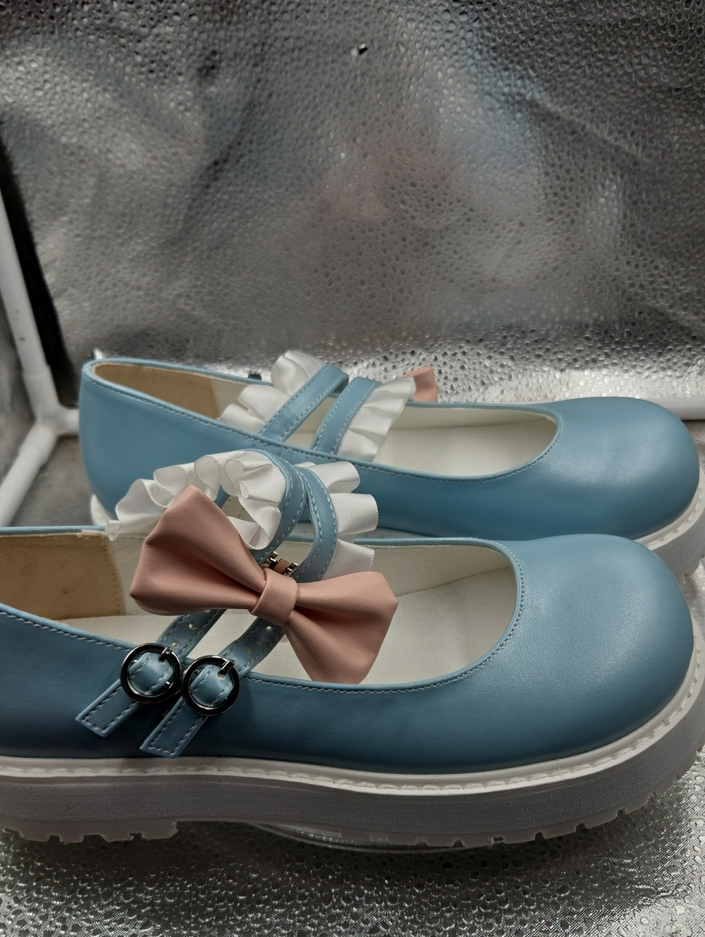 U Berobello Baby blue shoes size 8 /38 - Picture 3 of 6